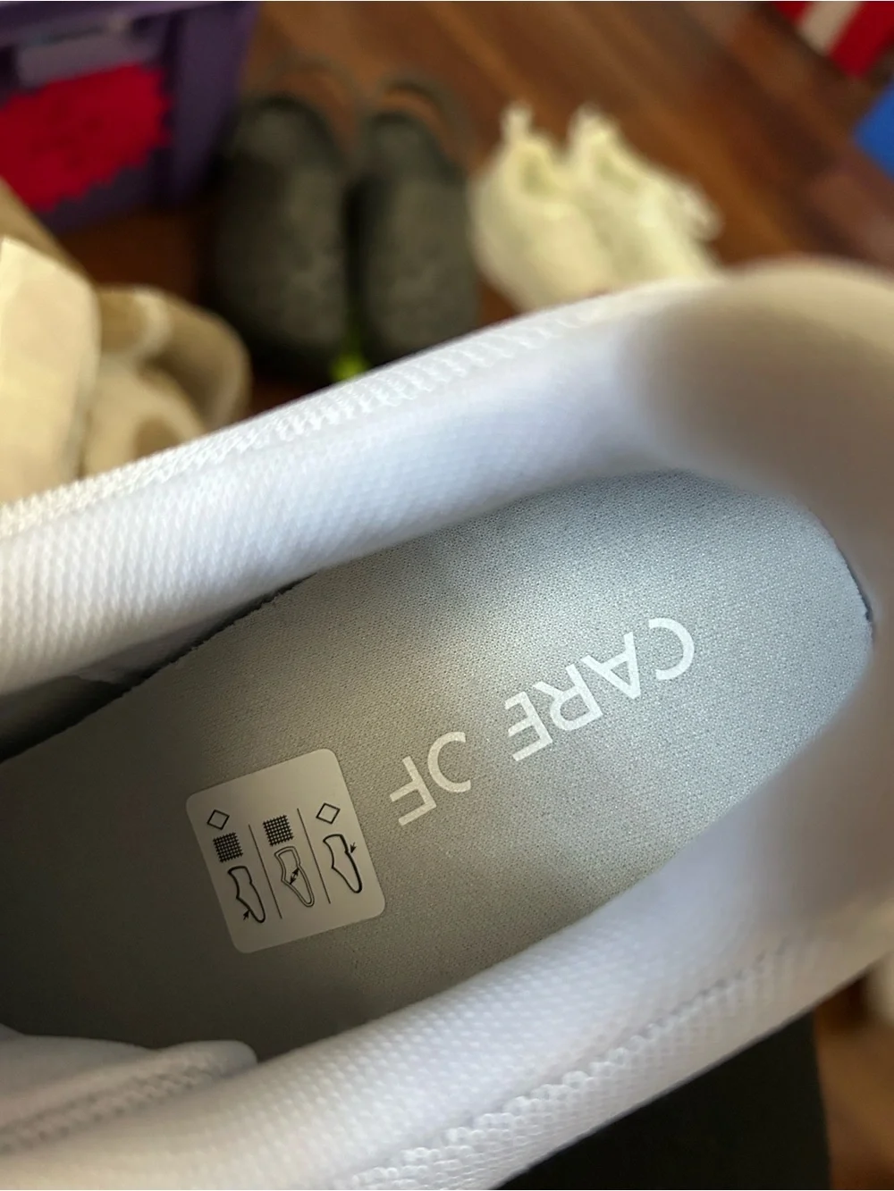 Men's White Athletic Mesh & Leather Sneakers